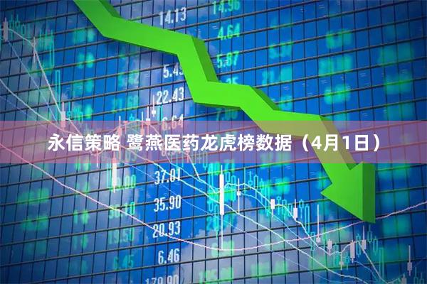 永信策略 鹭燕医药龙虎榜数据（4月1日）