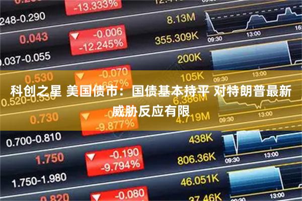 科创之星 美国债市：国债基本持平 对特朗普最新威胁反应有限