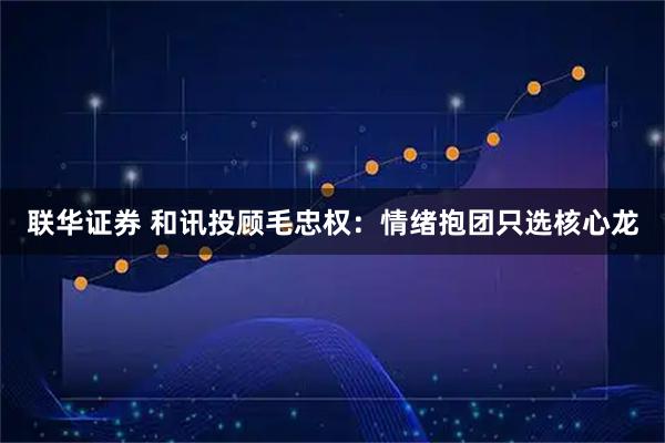 联华证券 和讯投顾毛忠权：情绪抱团只选核心龙